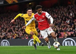 Arsenal v Standard Liege 2019-20 Collection: Arsenal vs Standard Liege: Nelson vs Beljevic in Europa League Clash at Emirates Stadium