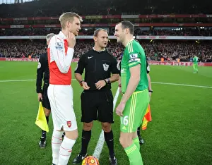 Arsenal Sunderland 2015-16 Prints: Arsenal vs. Sunderland: Premier League Showdown - Pre-Match Captains Discussion (December 2015)