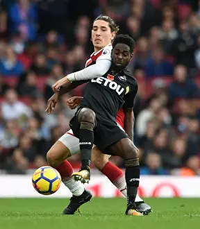 Arsenal V Swansea City 2017-18 Prints: Arsenal vs Swansea City: Bellerin vs Dyer - A Premier League Battle