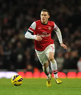 Arsenal V Swansea 2012-13 Prints: Arsenal vs Swansea City: Thomas Vermaelen in Action at the Emirates Stadium (Premier League 2012-13)