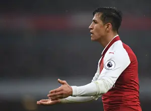 Arsenal V Tottenham Hotspur 2017-18 Prints: Arsenal vs. Tottenham: Alexis Sanchez Faces Off in Premier League Battle