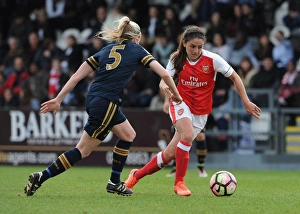 Arsenal Ladies V Tottenham Hotspur Ladies FA Cup 2017 Prints: Arsenal vs. Tottenham: A Battle in the FA Cup - Van de Donk vs. McLean