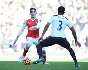 Arsenal V Tottenham Hotspur 2016-17 Prints: Arsenal vs. Tottenham: Bellerin vs. Rose in Intense Premier League Clash