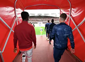 Arsenal V Tottenham Hotspur 2023-24 Prints: Arsenal vs. Tottenham: Bukayo Saka and James Maddison Face Off in the 2023-24 Premier League Showdown