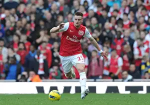Arsenal vs. Tottenham: Carl Jenkinson in Action at the Emirates Stadium