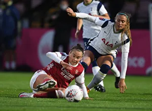 Arsenal Women V Tottenham Hotspur Women - FA Cup 2020-21 Prints: Arsenal vs. Tottenham: A Fierce FA Cup Battle at Meadow Park