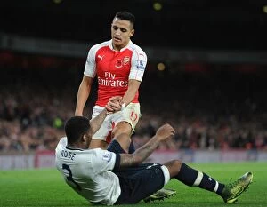Images Dated 8th November 2015: Arsenal vs. Tottenham: A Football Rivalry Reaches its Peak