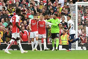 Arsenal V Tottenham Hotspur 2023-24 Prints: Arsenal vs. Tottenham: Jorginho and Zinchenko Clash in the 2023-24 Premier League