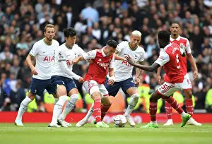 Arsenal vs. Tottenham: Martinelli Faces Off Against Son and Richarlison in Intense Premier League Clash (2022-23)
