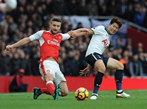 Arsenal V Tottenham Hotspur 2016-17 Prints: Arsenal vs. Tottenham: Mustafi vs