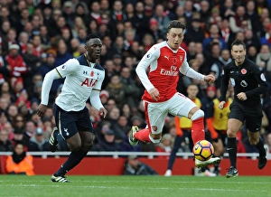 Arsenal V Tottenham Hotspur 2016-17 Prints: Arsenal vs. Tottenham: Ozil vs. Wanyama Clash in the Premier League (2016-17)