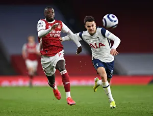 Arsenal V Tottenham Hotspur 2020-21 Prints: Arsenal vs. Tottenham: Pepe vs. Reguilon Clash in Premier League Showdown