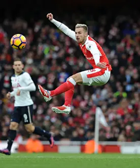Arsenal V Tottenham Hotspur 2016-17 Prints: Arsenal vs. Tottenham: Ramsey in Action at the Emirates Stadium (Premier League 2016-17)