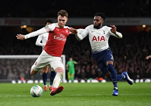 Arsenal V Tottenham Hotspur Carabao Cup 2018-19 Prints: Arsenal vs. Tottenham: Ramsey vs. Rose in Carabao Cup Showdown
