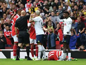 Arsenal V Tottenham Hotspur 2022-23 Prints: Arsenal vs. Tottenham: Red Card for Emerson Royal in Intense Premier League Clash (2022-23)