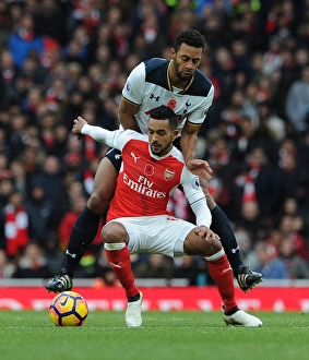 Arsenal V Tottenham Hotspur 2016-17 Prints: Arsenal vs. Tottenham: Theo Walcott vs