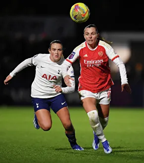 Arsenal Women V Tottenham Hotspur Women - Conti Cup 2023-24 Prints: Arsenal vs. Tottenham Women's Clash in FA Continental Tyres League Cup