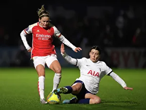 Arsenal Women V Tottenham Hotspur Women - Conti Cup 2023-24 Prints: Arsenal vs. Tottenham Women's Clash: Lacasse vs. James - FA WSL Cup Showdown