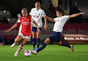 Arsenal Women V Tottenham Hotspur Women - FA Cup 2021-22 Prints: Arsenal vs. Tottenham Women's FA Cup Quarterfinal: A Fierce Rivalry at Meadow Park