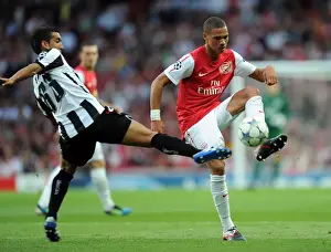 Arsenal V Udinese 2011-12 Prints: Arsenal vs Udinese: Kieran Gibbs Scores the Winner in UEFA Champions League Play-Off