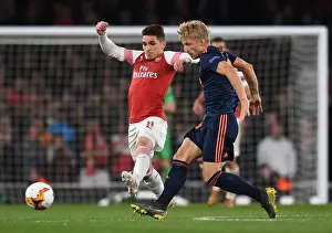 Arsenal vs Valencia: Torreira Closes Down Wass in Europa League Semi-Final Showdown
