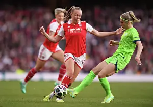 Arsenal Women V Vfl Wolfsburg 2022-23 Prints: Arsenal vs. VfL Wolfsburg: A Battle for Champions League Final Spot - Women's Semifinal Showdown