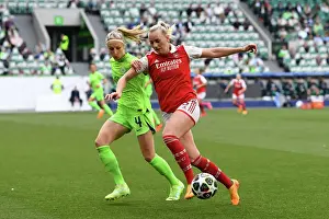 Vfl Wolfsburg V Arsenal Women 2022-23 Prints: Arsenal vs. VfL Wolfsburg: A Battle for UEFA Women's Champions League Final Spot