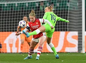 VfL Wolfsburg V Arsenal Women 2021-22 Prints: Arsenal vs. VfL Wolfsburg: A Battle in the UEFA Women's Champions League Quarterfinals