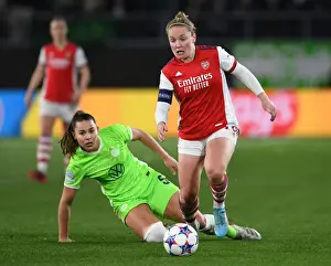 VfL Wolfsburg V Arsenal Women 2021-22 Prints: Arsenal vs. VfL Wolfsburg: A Battle in the UEFA Women's Champions League Quarterfinals