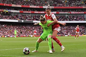 Arsenal Women V Vfl Wolfsburg 2022-23 Prints: Arsenal vs. VfL Wolfsburg: A Battle in the UEFA Women's Champions League Semifinals (2022-23)