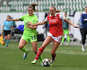 Vfl Wolfsburg V Arsenal Women 2022-23 Prints: Arsenal vs. VfL Wolfsburg: A Battle in the UEFA Women's Champions League Semifinals