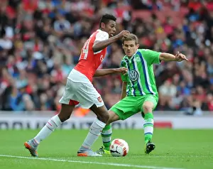 Arsenal V Wolfsburg - Emirates Cup 2015/16 Prints: Arsenal vs. VfL Wolfsburg: A Tense Emirates Cup Showdown, 2015