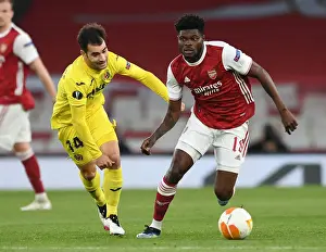Arsenal V Villarreal 2020-21 Prints: Arsenal vs. Villarreal: Thomas Partey Clash in UEFA Europa League Semi-Final at Emirates Stadium