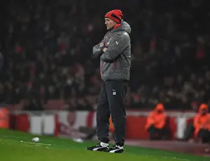 Arsenal V Watford 2016-17 Prints: Arsenal vs. Watford: Steve Bould Leads the Assault at Emirates Stadium