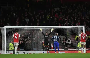 Arsenal V West Ham United 2023-24 Prints: Arsenal vs West Ham: David Raya in Action at the Emirates Stadium (2023-24)