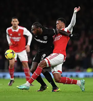 Arsenal vs. West Ham: Gabriel Magalhaes Faces Off Against Michail Antonio in Premier League Clash