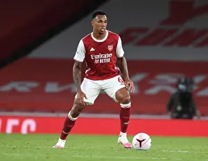 Arsenal vs West Ham United: Gabriel in Action at the Emirates Stadium, Premier League 2020-21