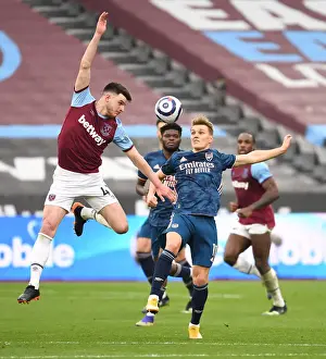 Arsenal vs. West Ham United: Premier League Clash Amidst Empty London Stadium (March 2021)