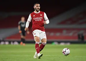 Arsenal vs. West Ham United: Sead Kolasinac in Action at the Emirates Stadium (2020-21)