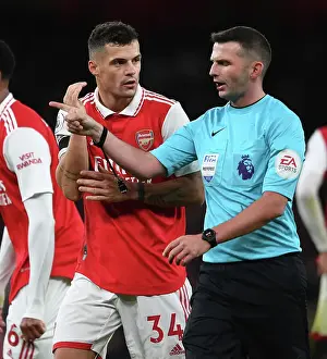 Arsenal vs. West Ham: Xhaka's Controversial Confrontation with Referee Oliver (2022-23)
