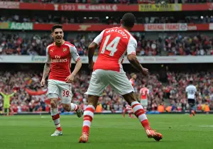 Arsenal: Walcott and Bellerin Celebrate Goal Against West Brom (2014-15)
