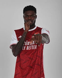 1st Team Photocall 2020-21 Collection: Arsenal Welcome New Signing Thomas Partey at London Colney