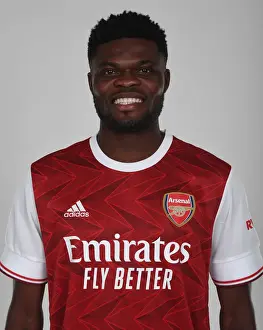 1st Team Photocall 2020-21 Prints: Arsenal Welcomes New Signing Thomas Partey at London Colney