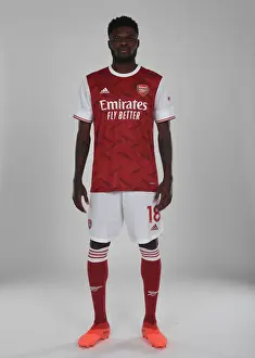 1st Team Photocall 2020-21 Prints: Arsenal Welcomes New Signing Thomas Partey at London Colney Training Ground