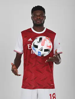 1st Team Photocall 2020-21 Prints: Arsenal Welcomes Thomas Partey at London Colney Training Ground