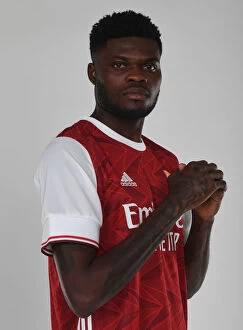 Images Dated 13th October 2020: Arsenal Welcomes Thomas Partey: New Signing Unveiled at London Colney Training Ground