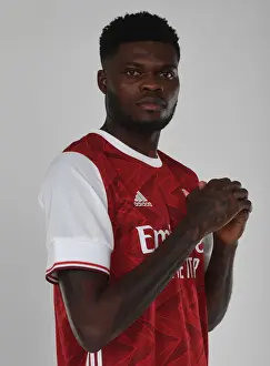 1st Team Photocall 2020-21 Prints: Arsenal Welcomes Thomas Partey: New Signing Unveiled at London Colney Training Ground
