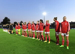 Images Dated 17th September 2022: Arsenal WFC: McCabe and Miedema Lead Pre-Match Line-Up Against Brighton & Hove Albion WFC in FA WSL
