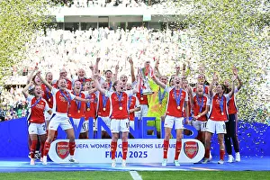 Arsenal Women V Barcelona Women - Champions League Cup Final 2025 Prints: Arsenal WFC v FC Barcelona - UEFA Women's Champions League Final Arsenal WFC v FC Barcelona - UEFA Women's