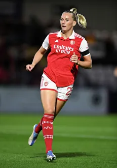 Arsenal WFC vs Brighton & Hove Albion WFC: Barclays Women's Super League Clash at Meadow Park - Stina Blackstenius in Action